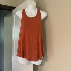 Rustic orange lightweight tank top